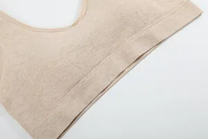 Organic Cotton V-Neck Sports Bra for Women